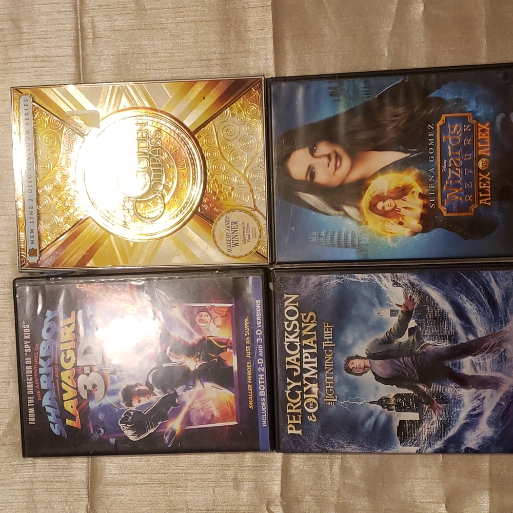 Lot of 4 DVDs Fantasy Comedy-Drama Fiction Greek Myth Percy Jackson and more..